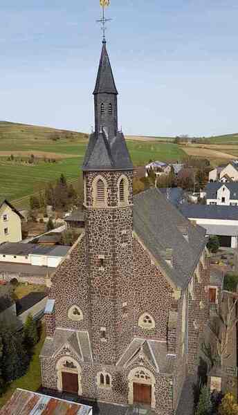 Luftaufnahme Kirche